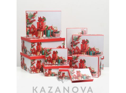 Подарочная коробка "Подарки" 1шт. 32,5х24,5х14,5 см