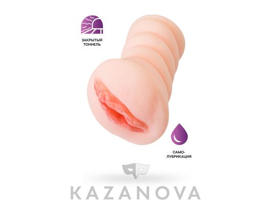 Мастурбатор вагина Juicy Pussy Wet Kat из TPR в виде манжеты с эффектом смазки телесный