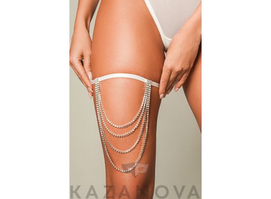 Подвязка Amor El с декоративной цепочкой c кристаллами