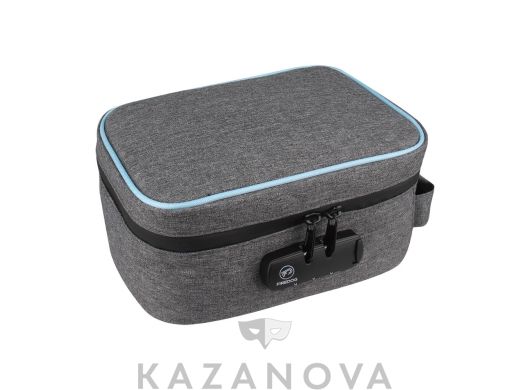 Сумочка для хранения игрушек с кодовым замком серая